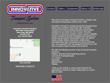 Tablet Screenshot of innovativetransport.com